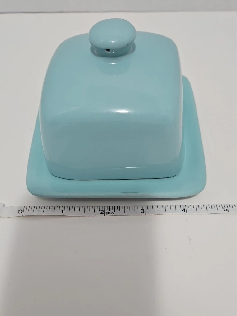 Blue Ceramic Butter Dish with Lid - Brand